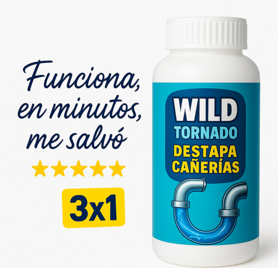 Wild Tornado™ – Destapa y Elimina Plagas al Instante | 3X1 SOLO POR HOY