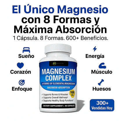 Magnesio Complex™: Salud y vitalidad diaria | 50% OFF SOLO HOY