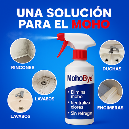 MohoBye™: solución instantánea contra moho y olores sin esfuerzo | 2X1 SOLO HOY